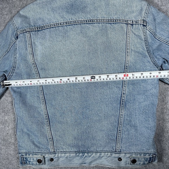 Signature by Levi Strauss Light Blue Denim Jacket with Cream Collar - Picture 12 of 14